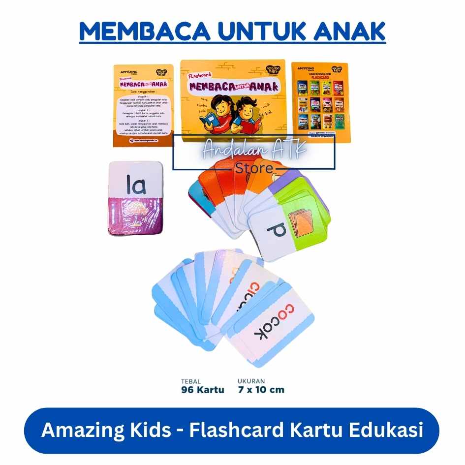 Amazing Kids Flash Card Untuk Balita dan Anak Kartu Edukasi  