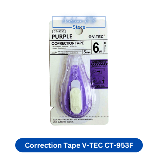 Tip Ex Kertas / Correction Tape V-TEC CT-953F Tipex