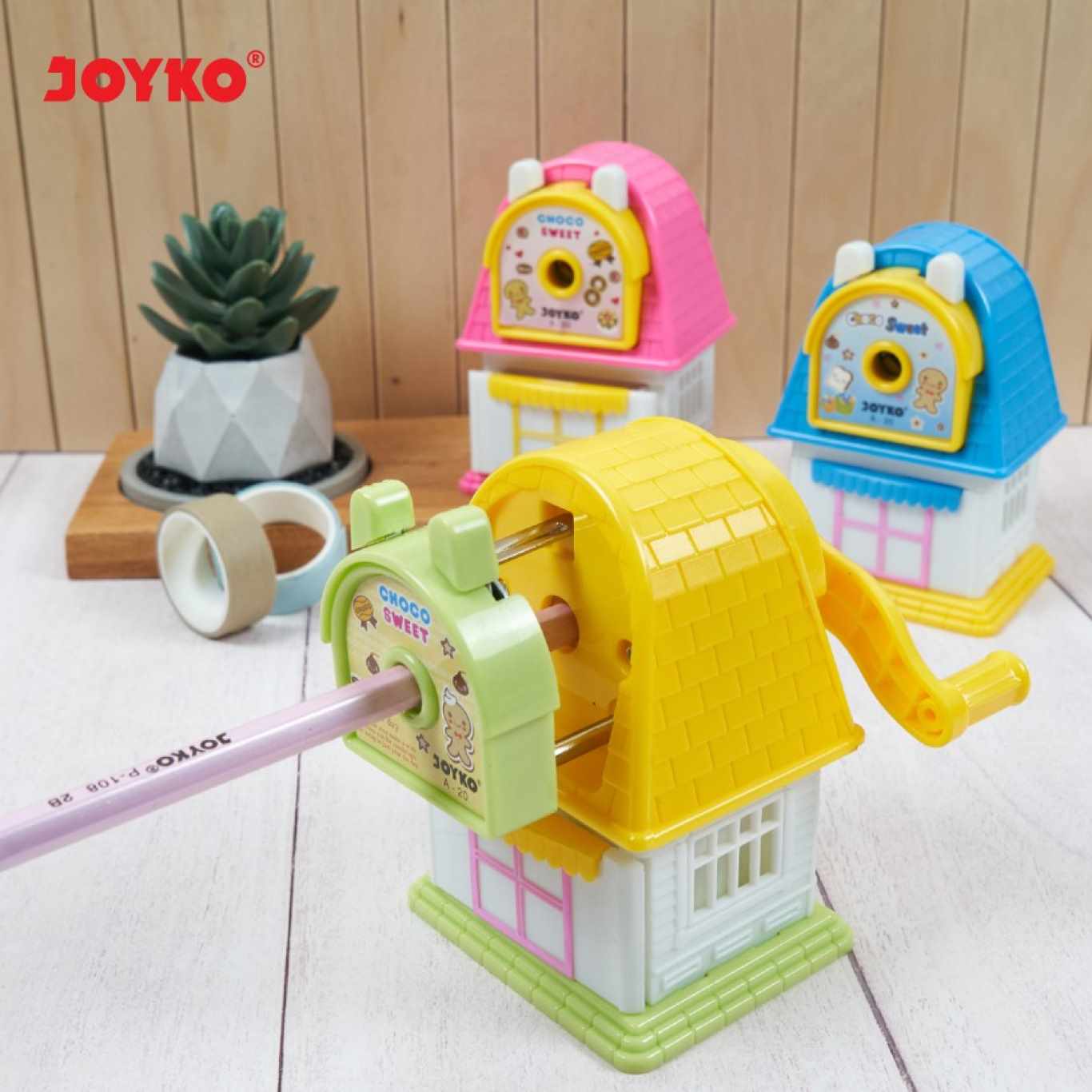 Rautan Putar Joyko A-20 Sharpener / Rautan Meja / Serutan Pensil  