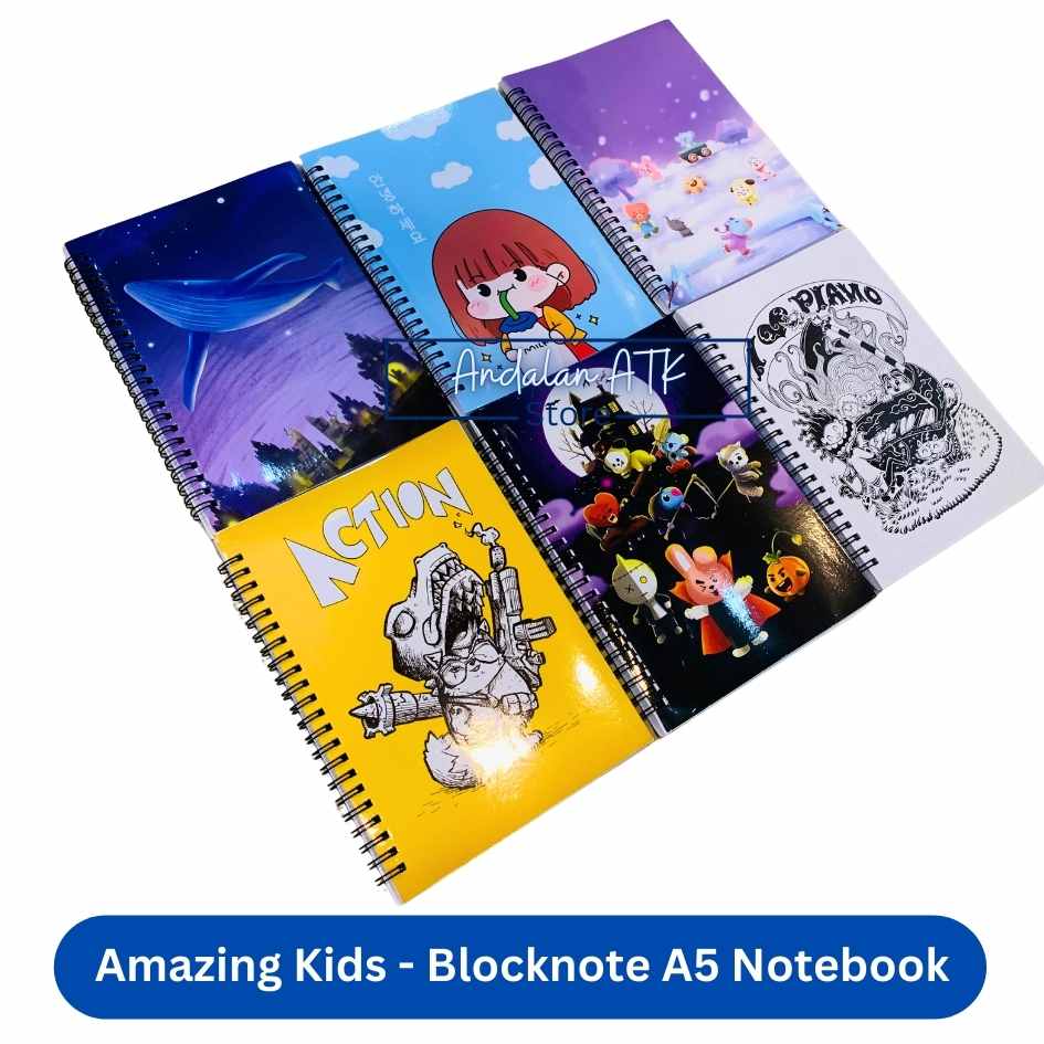 Amazing Kids Blocknote A5 Isi 50 Lembar / Buku Catatan / Notebook / Buku Agenda  