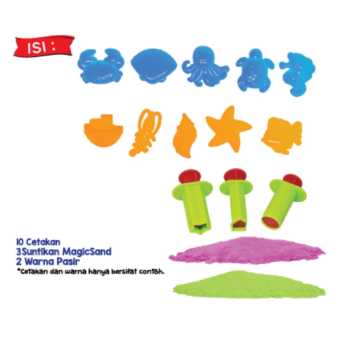 Pasir Ajaib Mainan Anak Satwa Laut / Magic Sand / Pasir Kinetik