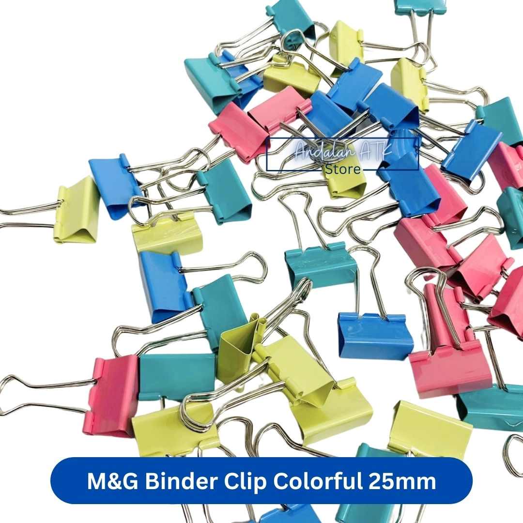 M&G Binder Clip Colorful No. 111 / Jepitan Klip Kertas / Paper Clip  
