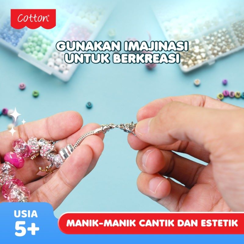Cotton Glitzy Charm 49-140 / Gelang Mainan Anak / Gelang manik  
