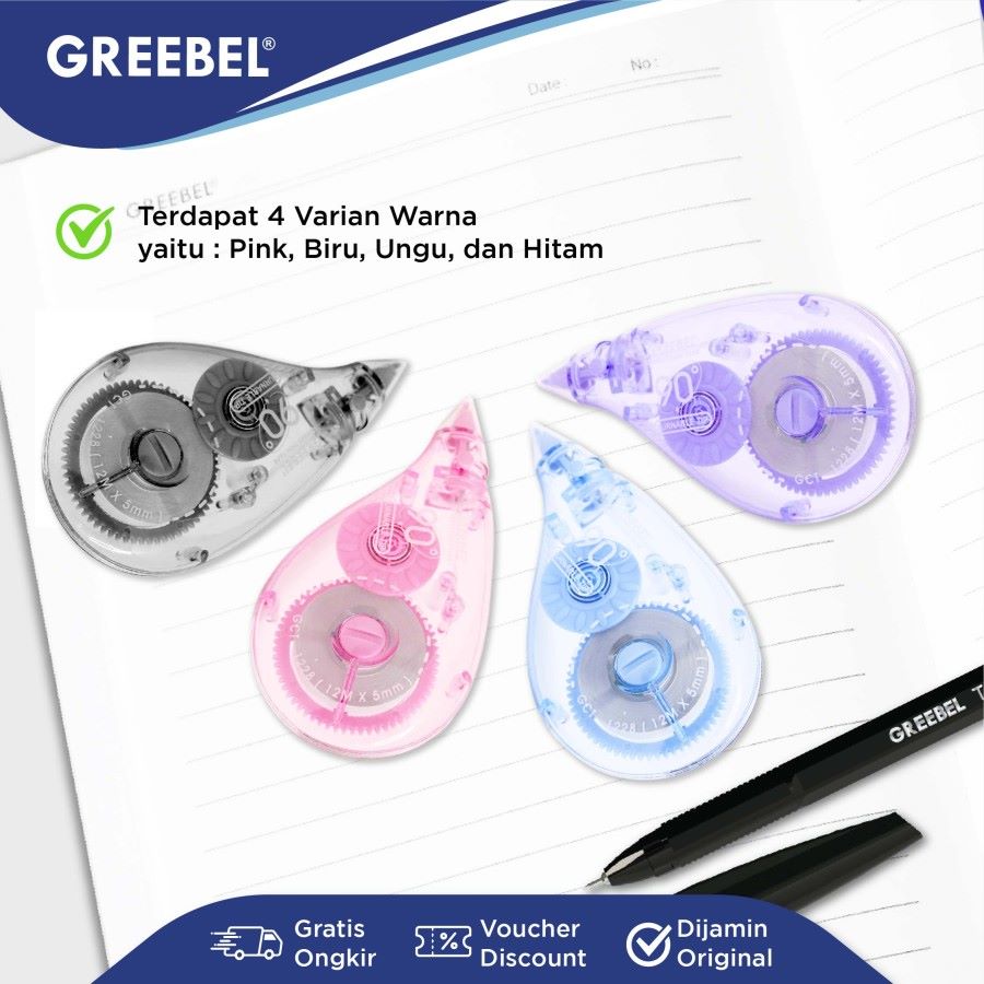 Tip Ex Kertas / Greebel Correction Tape GCT-1228