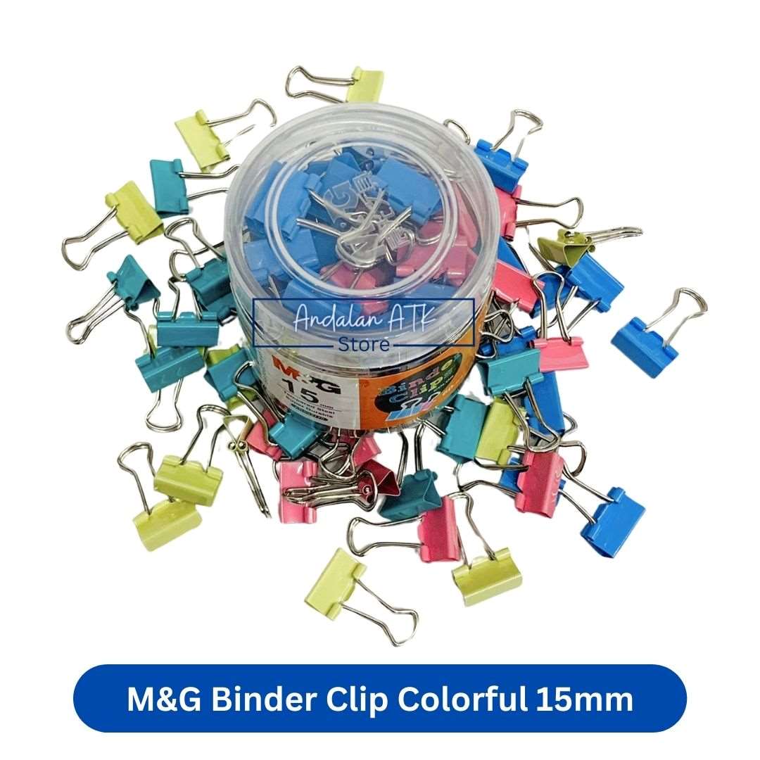 M&G Binder Clip Colorful No. 105 / Jepitan Klip Kertas / Paper Clip