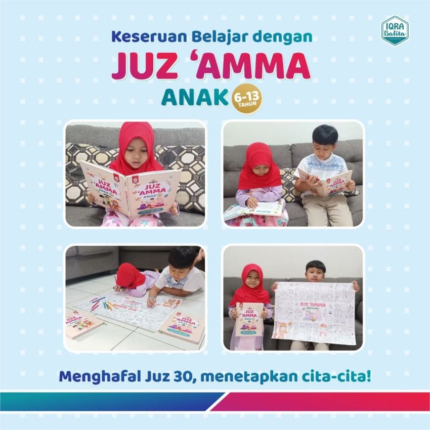Buku Juz Amma Anak Umur 6-13 Tahun / Iqra Balita / Boardbook  