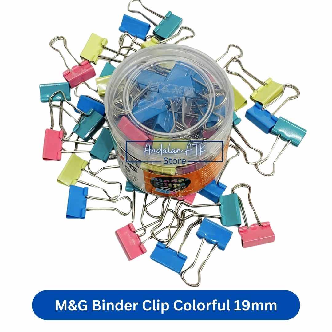 M&G Binder Clip Colorful No. 107 / Jepitan Klip Kertas / Paper Clip