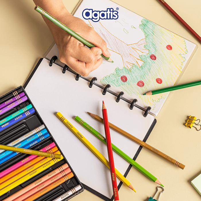 Pensil Warna Agatis Color Pencil GPH-C-2401 Prime Wood Permanent / 24 Warna  