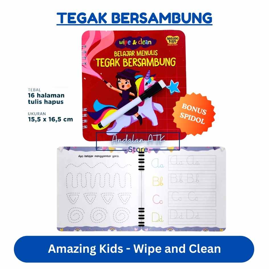 Amazing Kids Wipe and Clean Smart Activity / Buku Aktivitas Anak