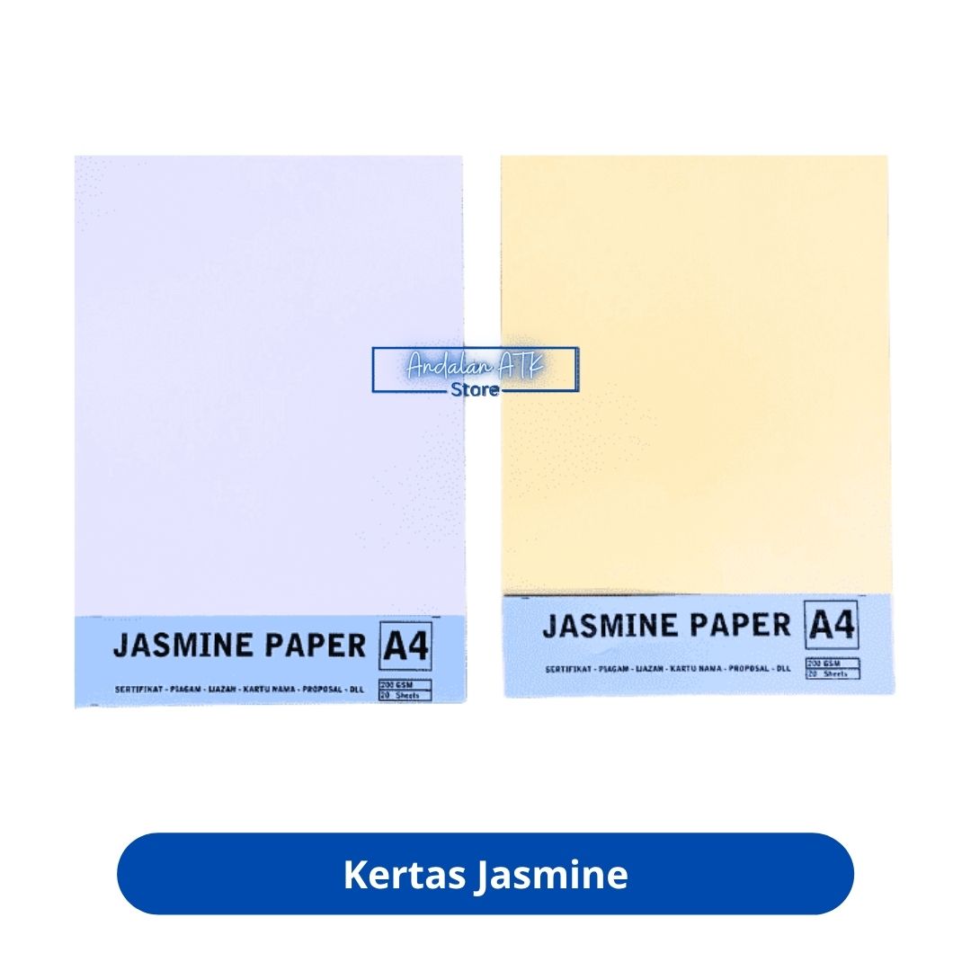 Kertas Jasmine Ukuran A4 Isi 20 Lembar [200gr] / Kertas Sertifikat  
