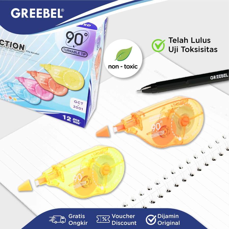 Tip Ex Kertas / Greebel Correction Tape GCT-2001