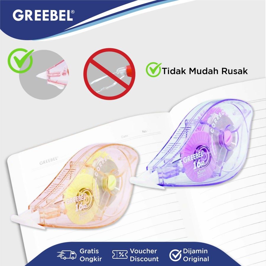 Tip Ex Kertas / Greebel Correction Tape GCT-1601