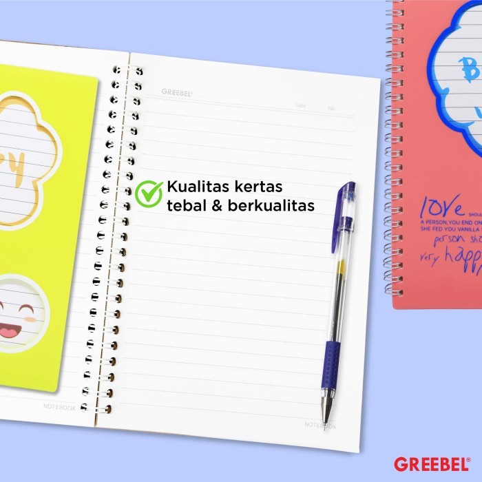 Greebel Ring Book 8060 A5 PP-4 Ukuran A5 / Buku Agenda Notebook / Buku Catatan