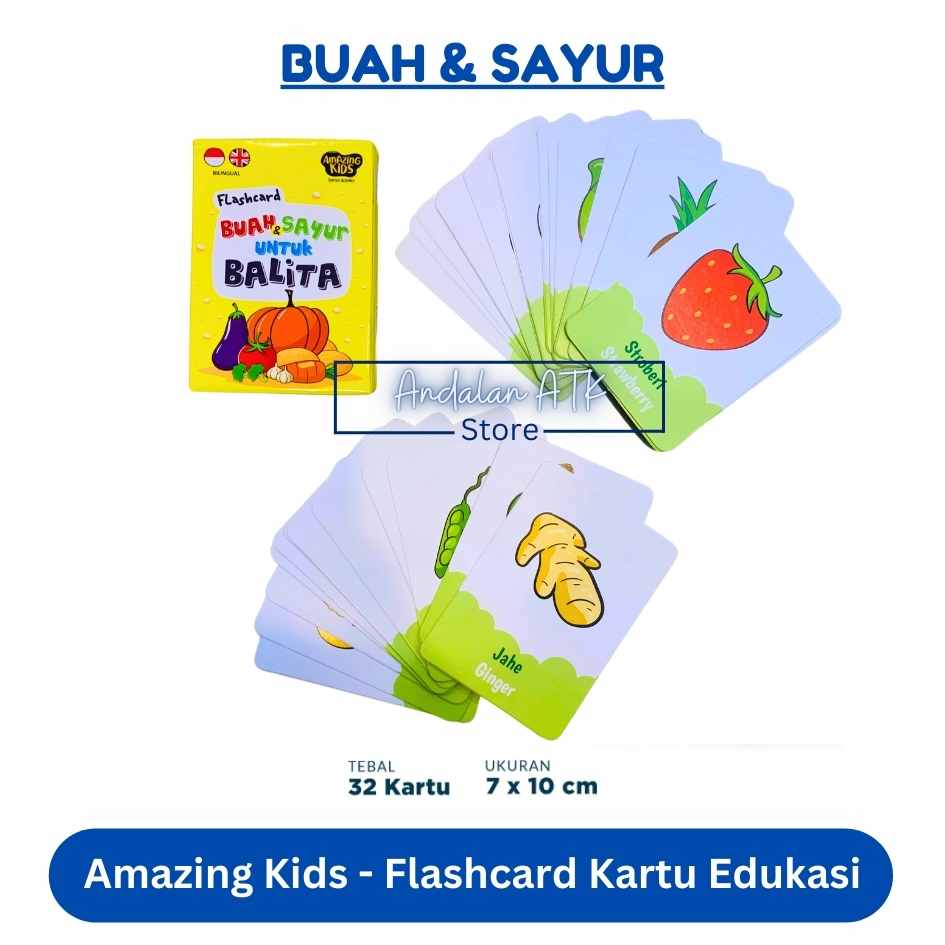 Amazing Kids Flash Card Untuk Balita dan Anak Kartu Edukasi  