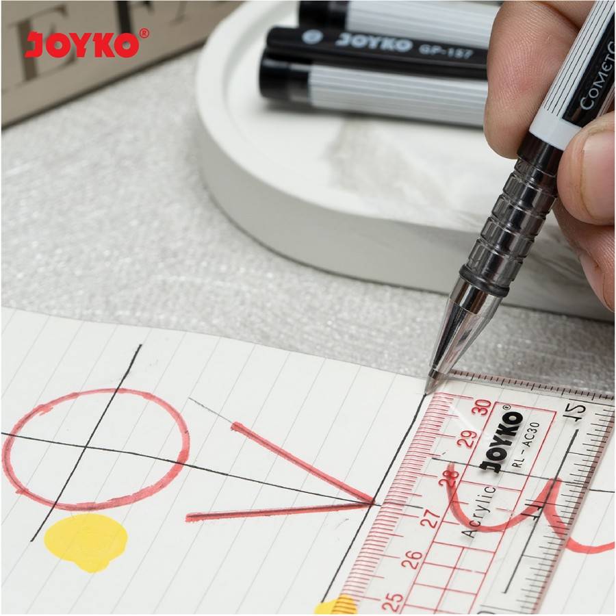 Pulpen Joyko / Ballpoint Joyko GP-157 Comet Gel 0.5mm Hitam / Pena
