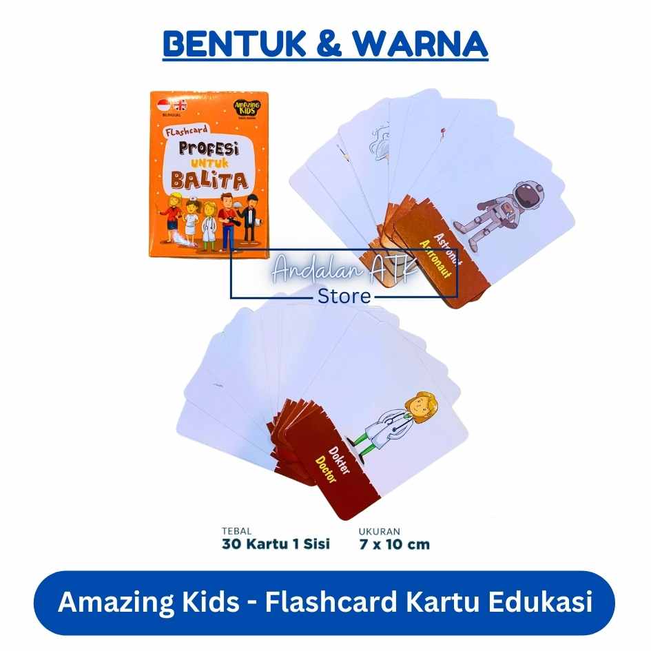 Amazing Kids Flash Card Untuk Balita dan Anak Kartu Edukasi  
