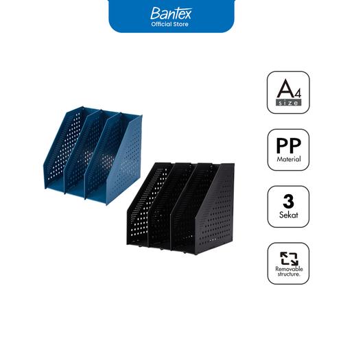 Bantex Magazine foldable Holder BJ7693 3 Sekat / Box File / Document Tray  