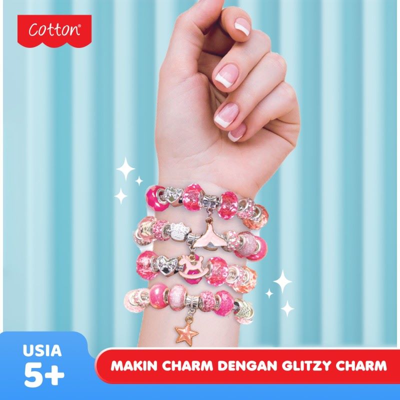 Cotton Glitzy Charm 49-140 / Gelang Mainan Anak / Gelang manik  