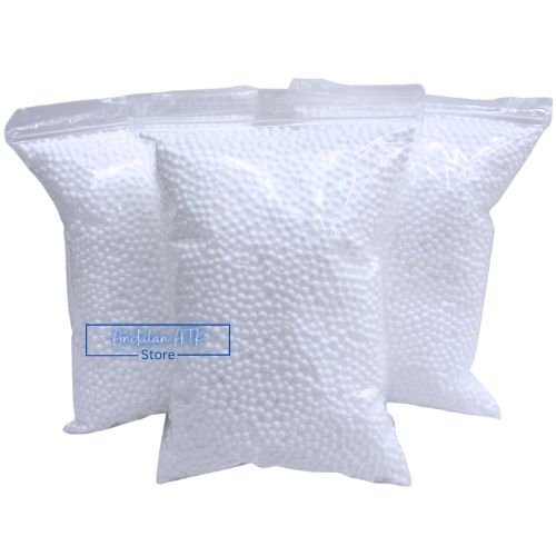 Foam Butir Prakarya Putih dan Rainbow / Gabus Bulat