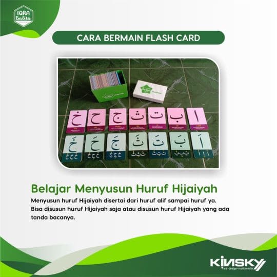 Flash Card Balita Huruf Hijaiyah BOX SET / Kartu Belajar Anak