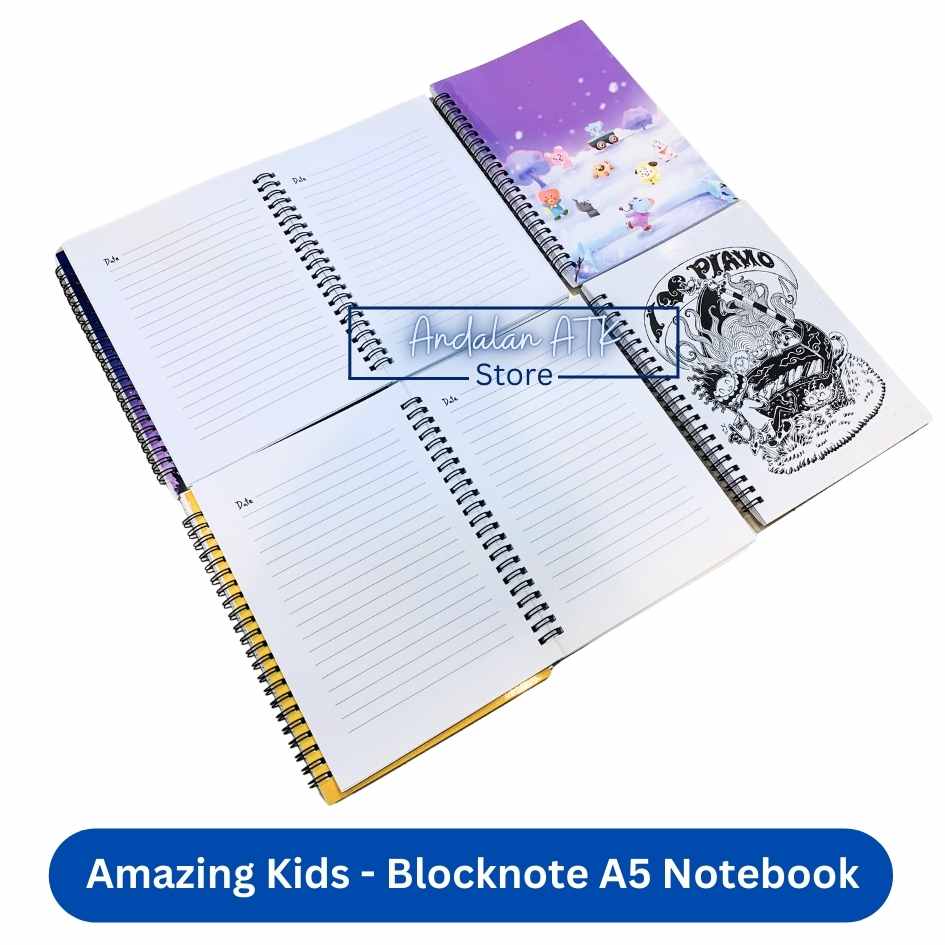Amazing Kids Blocknote A5 Isi 50 Lembar / Buku Catatan / Notebook / Buku Agenda  