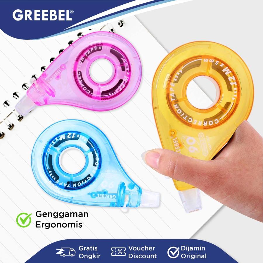 Tip Ex Kertas / Greebel Correction Tape GCT-1227  