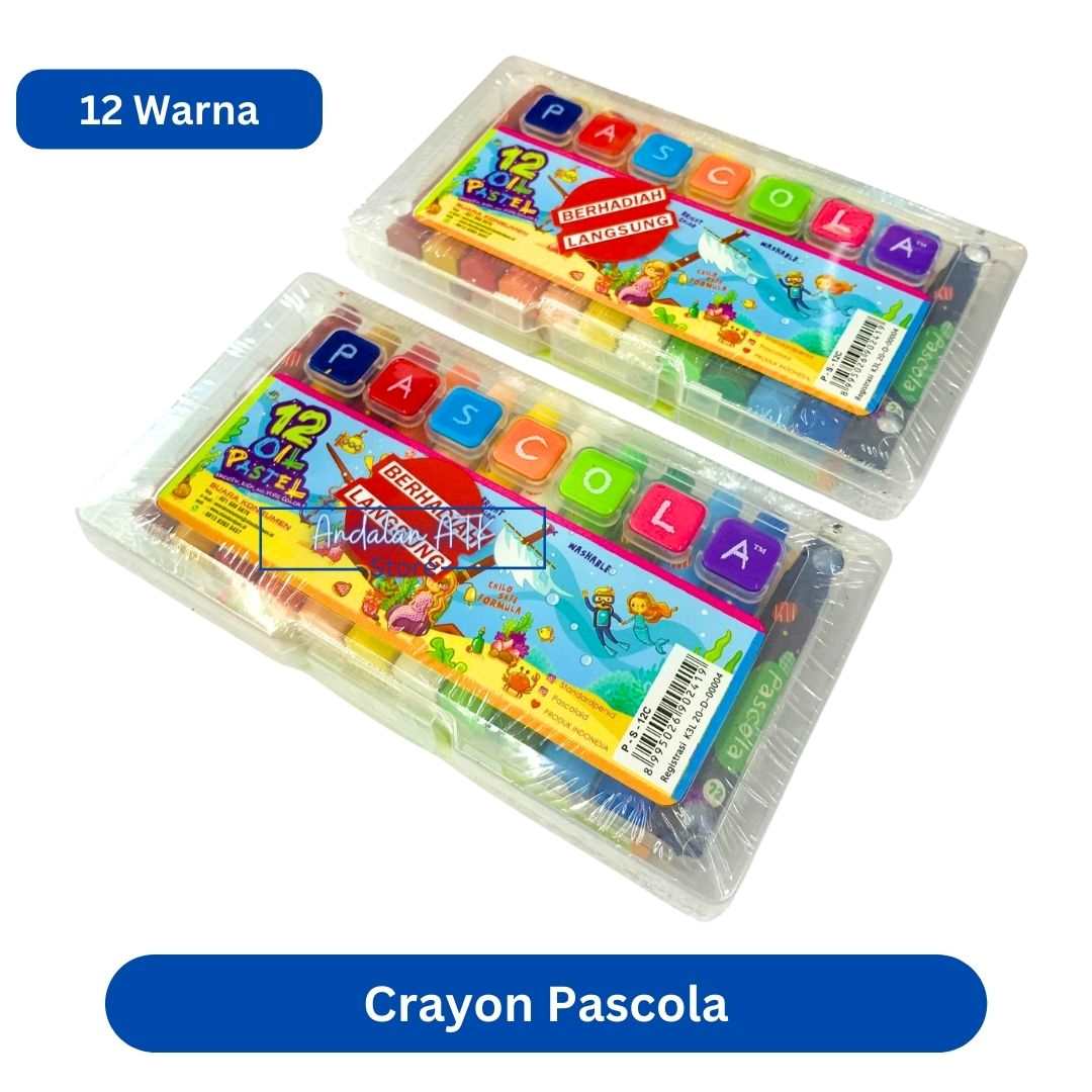 Pascola Oil Pastel 12 Warna/ Crayon