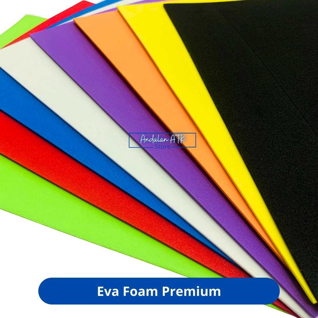 Forte Eva Foam Premium Polos 20x30 Isi 8 Lembar [MIX WARNA]  