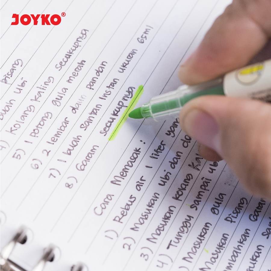 Highlighter Joyko HL-53 Dual Tip [SET ISI 4 PCS] / Stabilo Joyko / Penanda Buku  