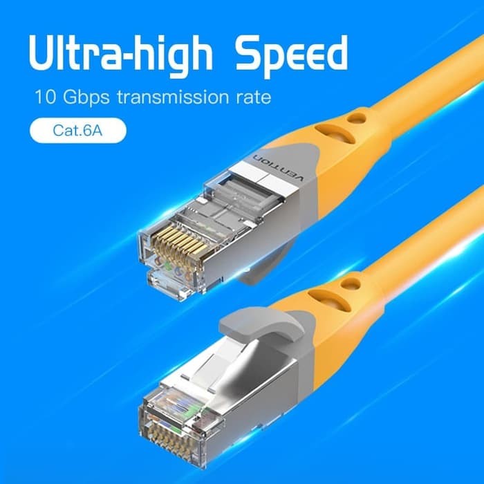 Vention - Kabel SFTP Cat 6A Patch 1.5, 3M, 5M, 19M Yellow VPC6SSTP / Kabel Lan  