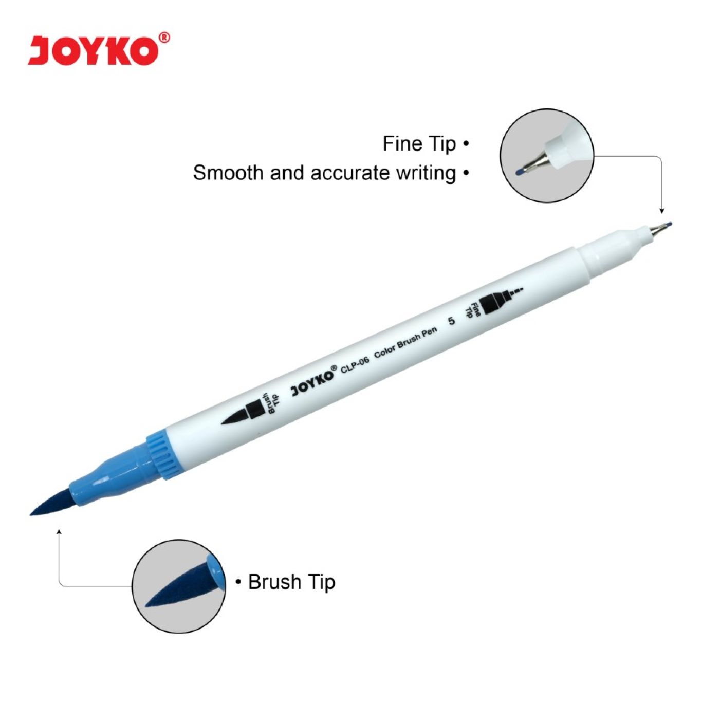 Brush Pen Joyko CLP-39 isi 36 Warna / Pena Kuas