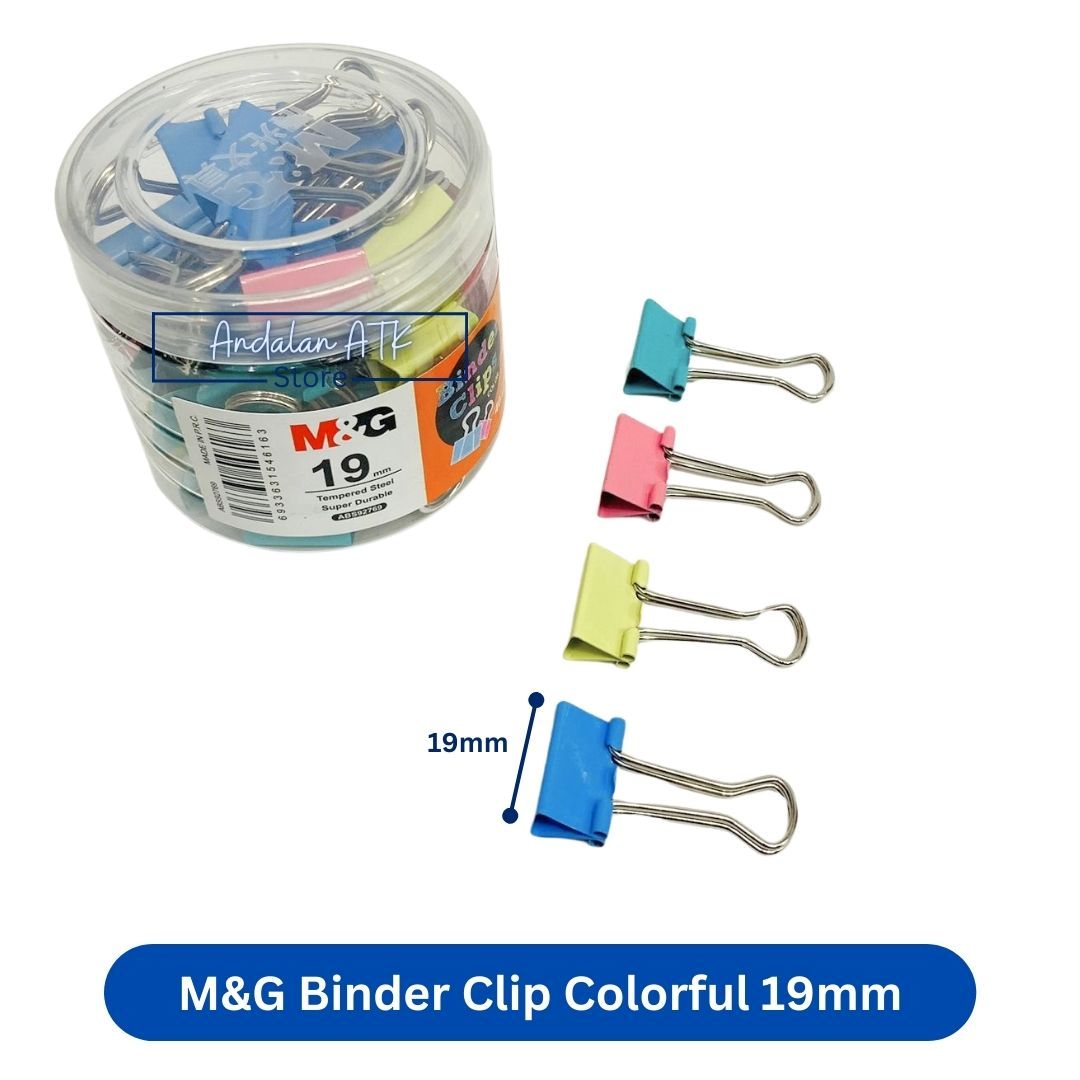M&G Binder Clip Colorful No. 107 / Jepitan Klip Kertas / Paper Clip