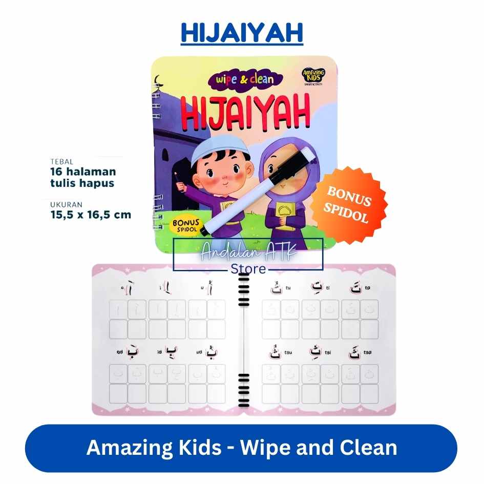 Amazing Kids Wipe and Clean Smart Activity / Buku Aktivitas Anak