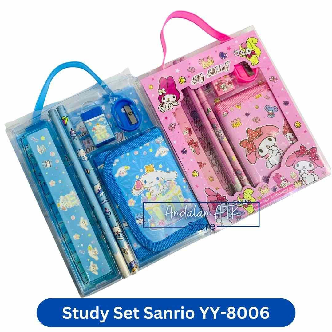 Study Set Alat Tulis Yoyo Sanrio YY-8006 / Cinnamoroll, My Melody  