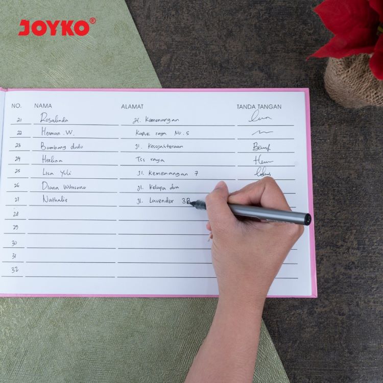 Buku Tamu Undangan GB-2030-5 Pink Joyko / Guest Book