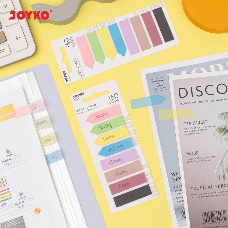 Index Memo / Pembatas / Penanda IM-77 Plastik Joyko Sticky Notes  