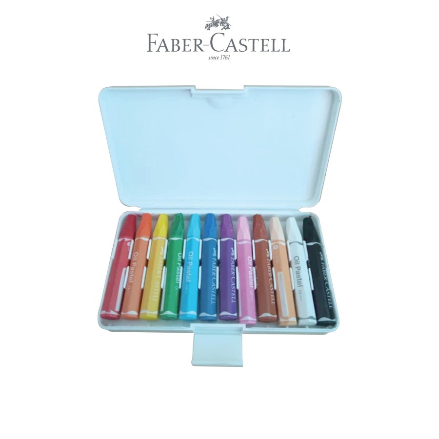 Crayon Faber Castell 12 Warna Hexagonal Oil Pastel Faber Castell