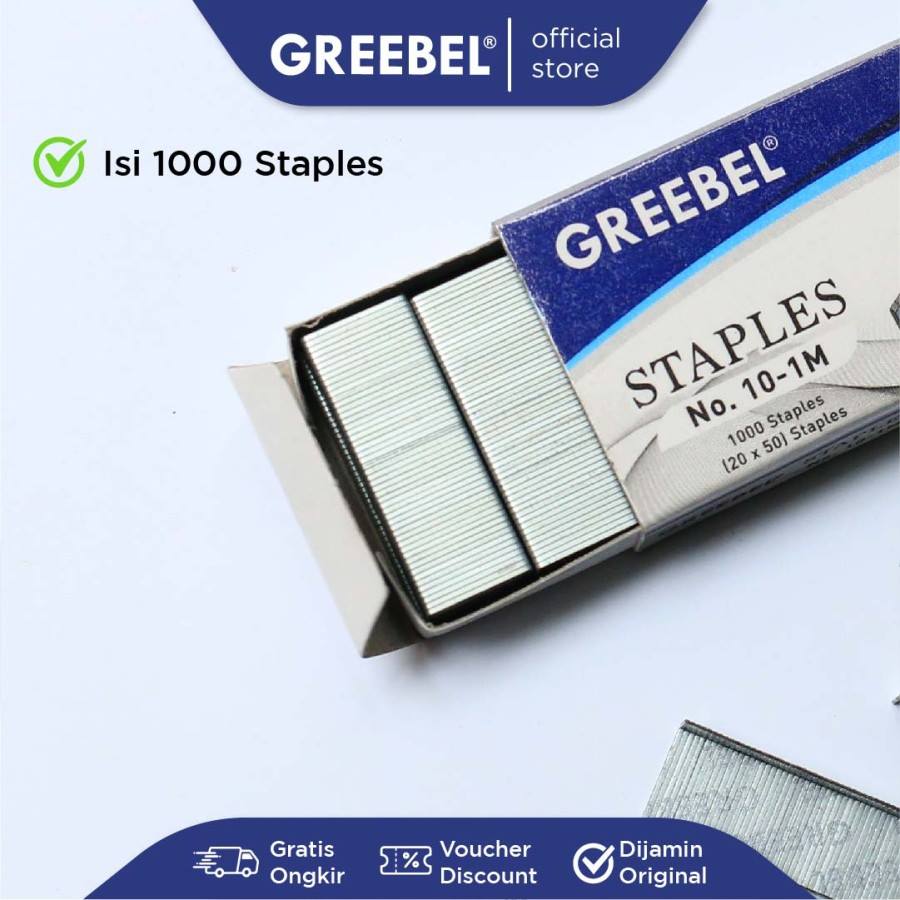 Isi Staples / Isi Staples Kecil Greebel No 10 / Refill Stapler HP-10-1M  