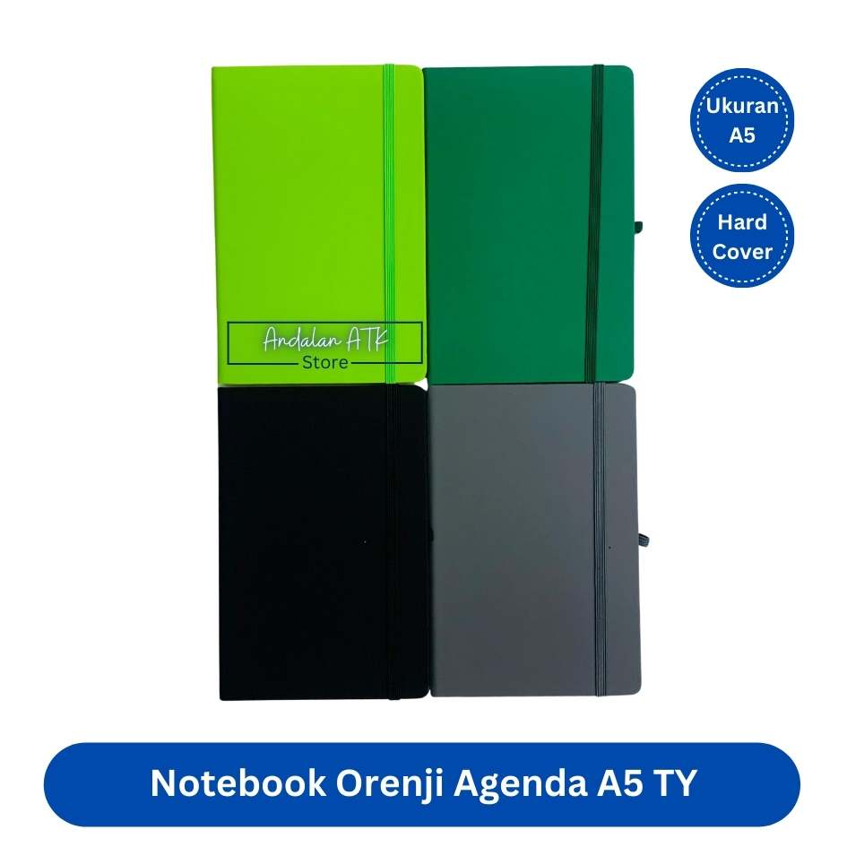 Notebook Orenji Buku Agenda A5 TY Hardcover Agenda005 / Buku Catatan Bergaris  