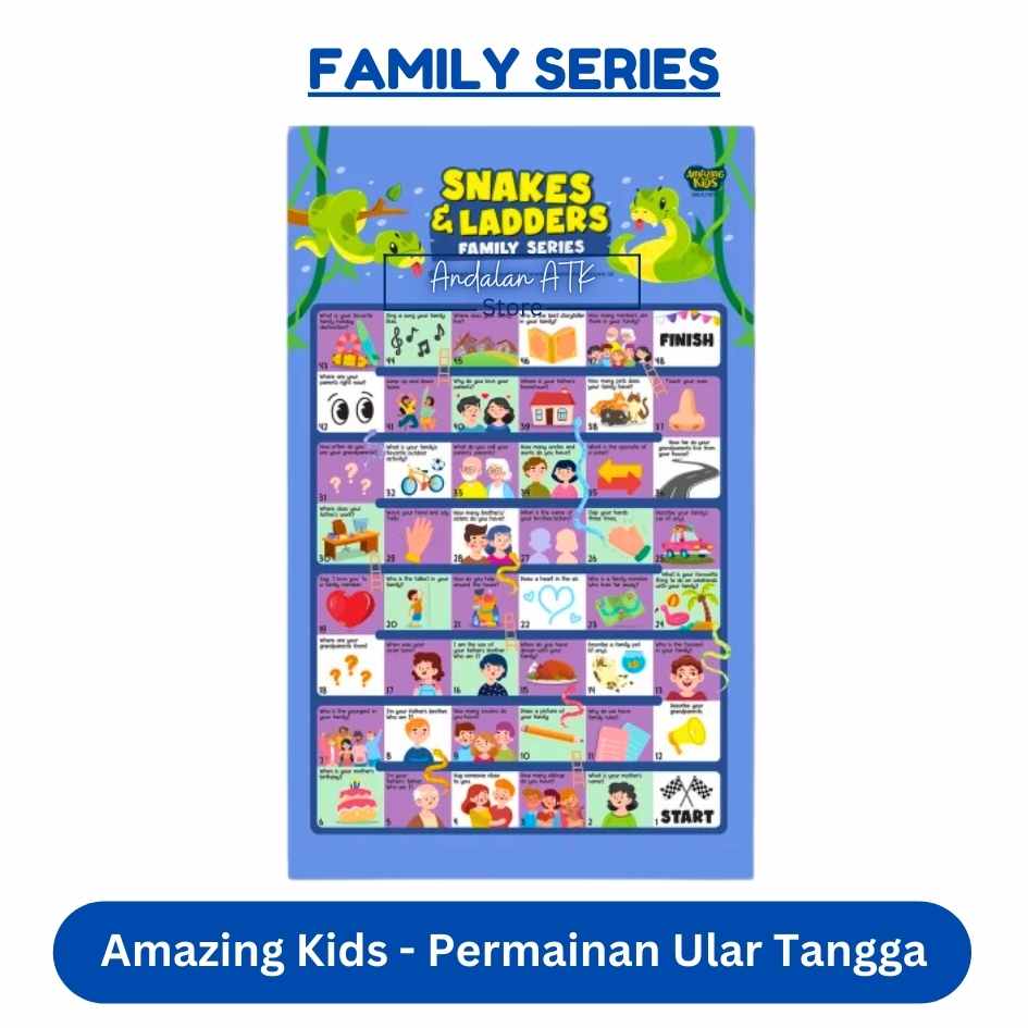 Amazing Kids Permainan Ular Tangga Edukasi Anak / Game Edukasi  