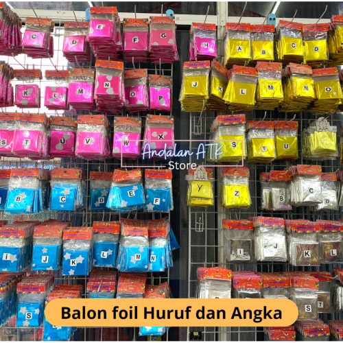 Balon Foil / Balon Huruf dan Angka / Balon Ulang Tahun  
