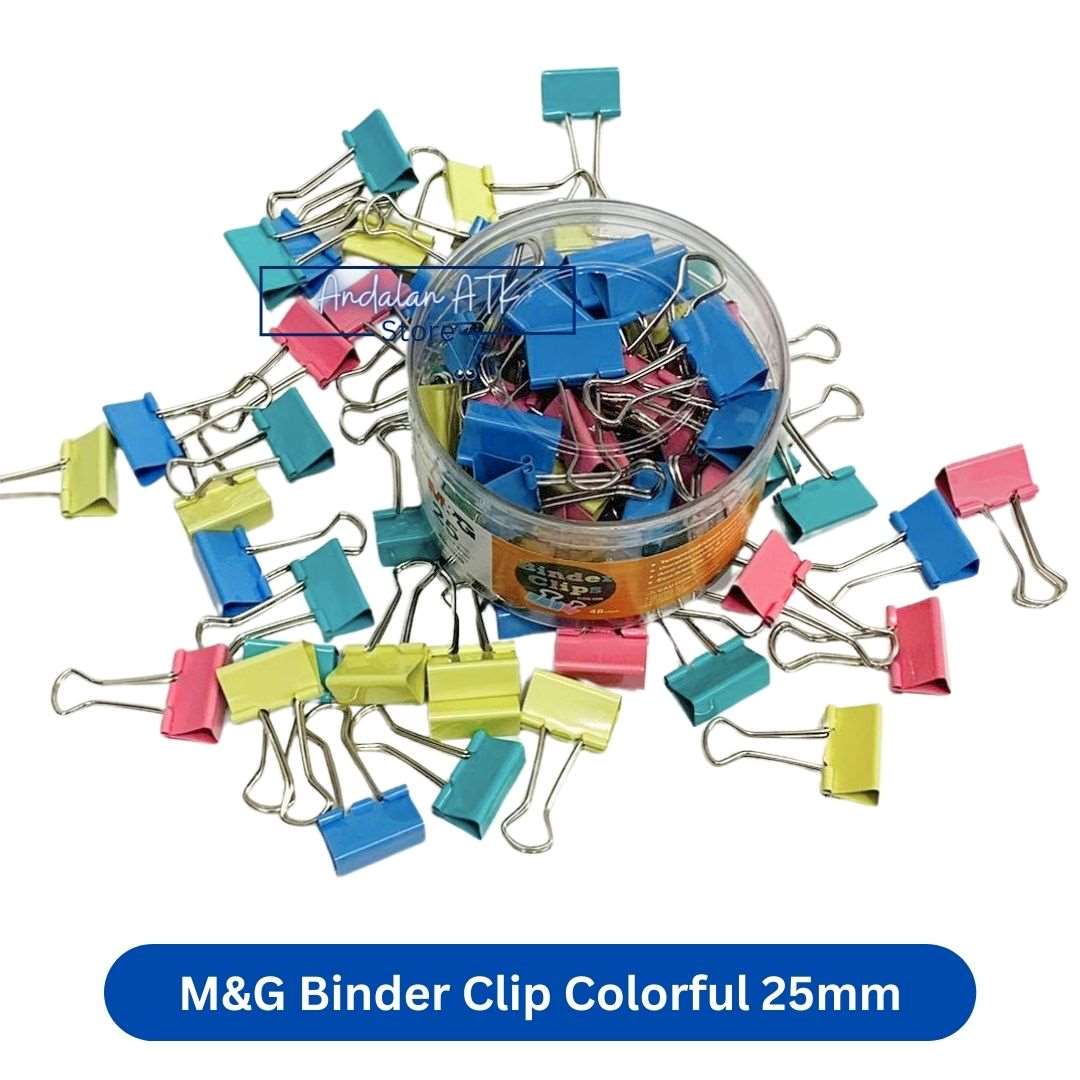 M&G Binder Clip Colorful No. 111 / Jepitan Klip Kertas / Paper Clip  