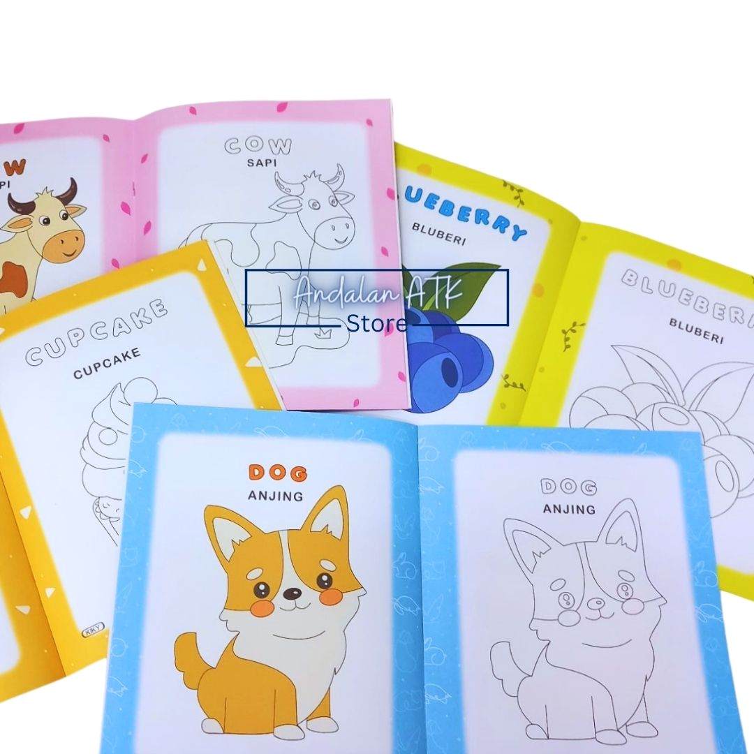 Buku Mewarnai Anak Kiky Tanggung / Coloring Book  