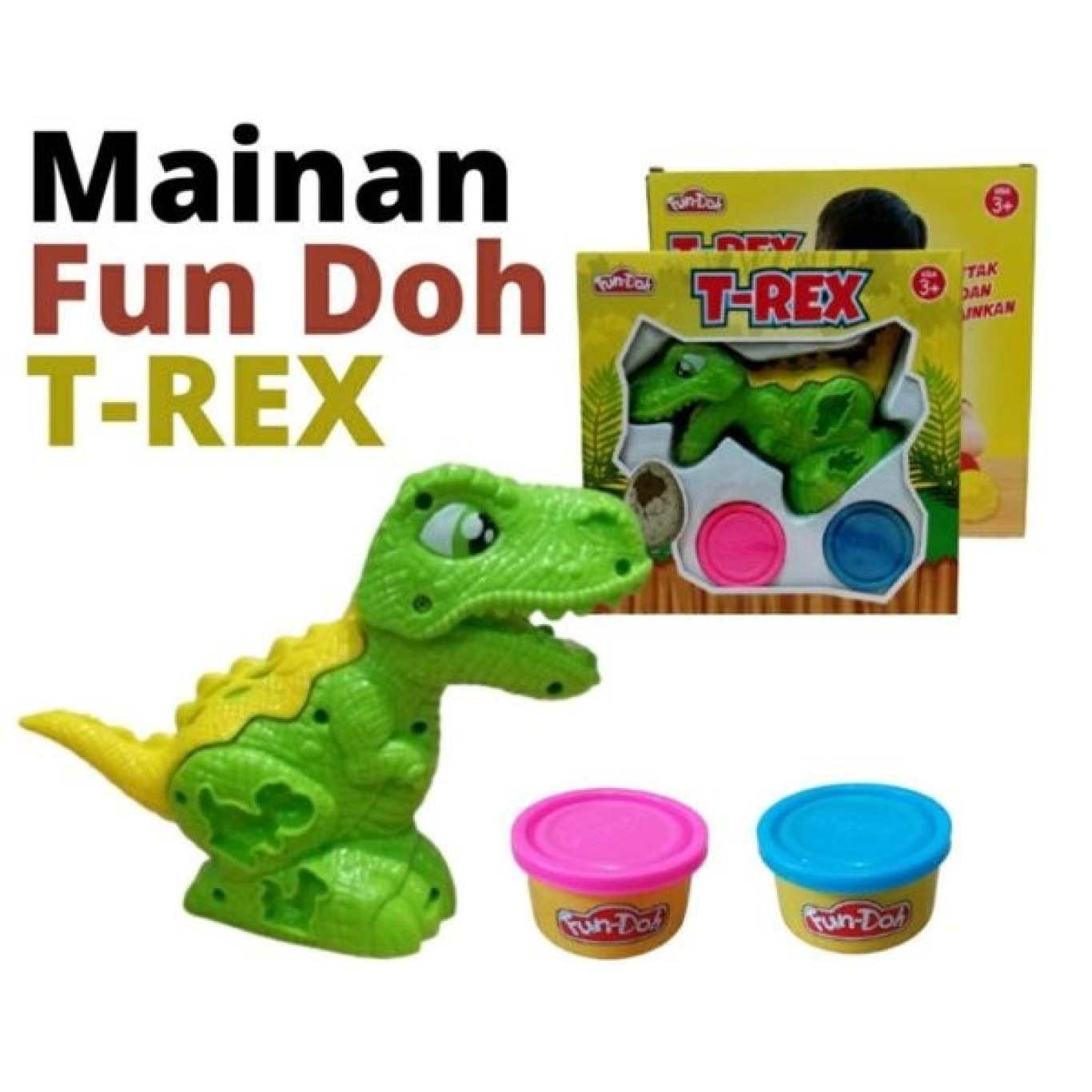 Fun Doh Lilin Mainan T-rex
