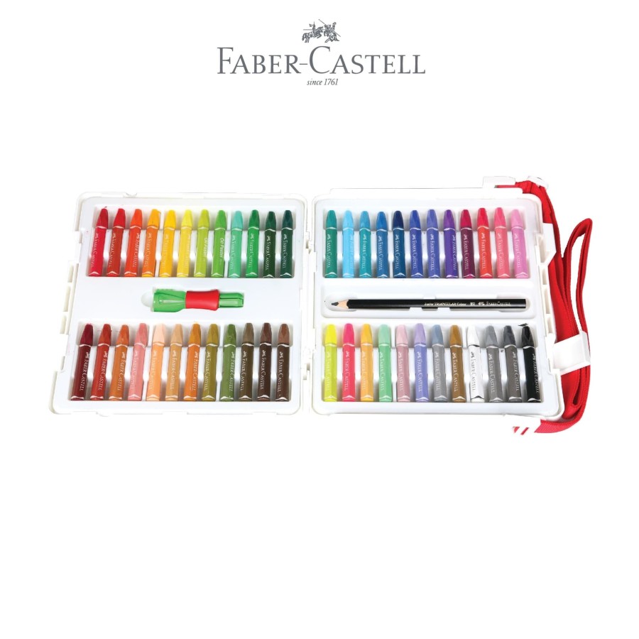 Crayon Faber Castell 48 Warna Hexagonal / Krayon  