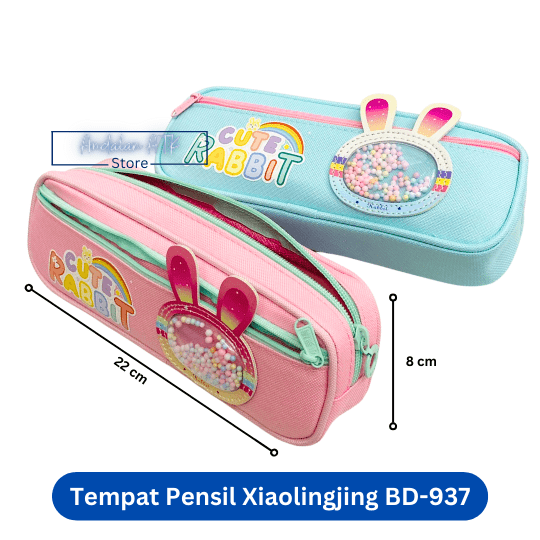 Tempat Pensil Anak Xiaolingjing BD-937 Cute Rabbit / Kotak Pensil / Pencil Case
