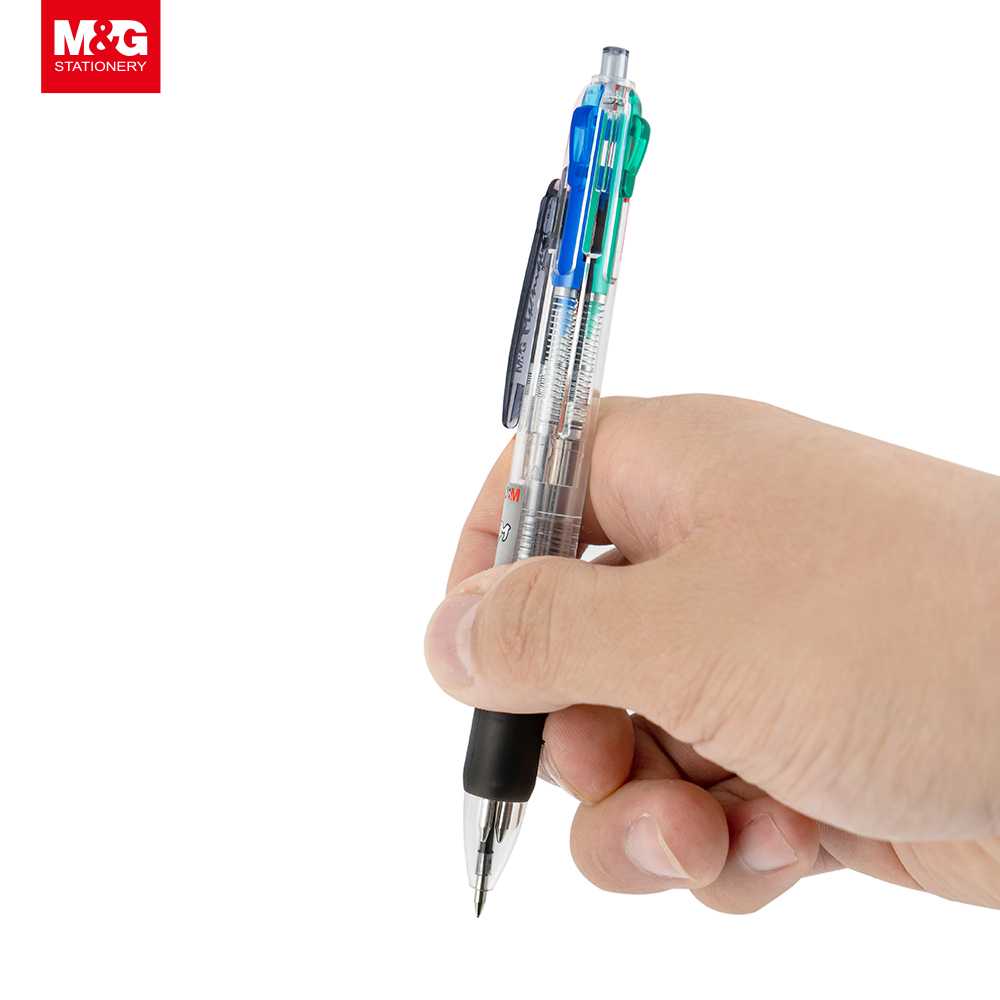 Pulpen 4 Warna / Ballpen M&G 4 in 1 Colors 0.7mm ABP80371  