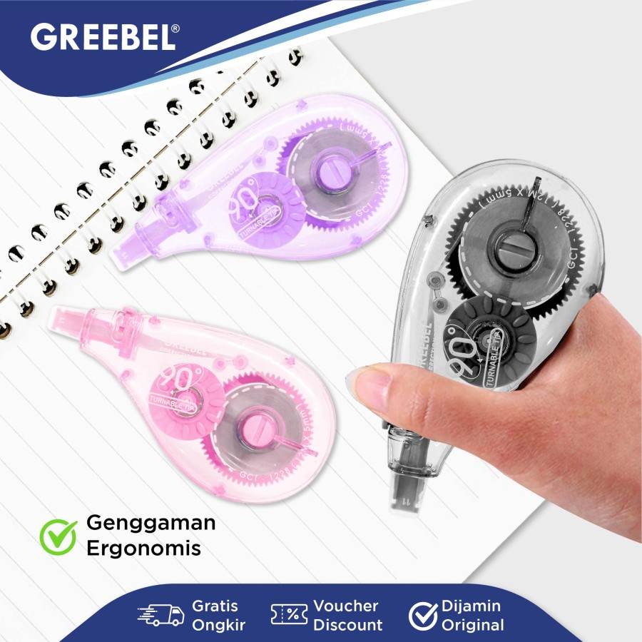Tip Ex Kertas / Greebel Correction Tape GCT-1228