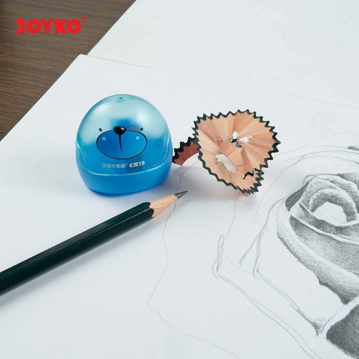 Serutan Pensil Joyko / Rautan Pensil Joyko B-82 Isi 1 Lubang