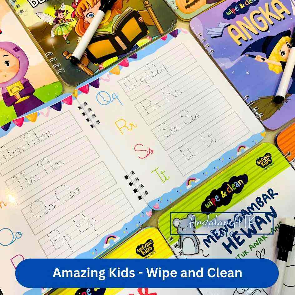 Amazing Kids Wipe and Clean Smart Activity / Buku Aktivitas Anak